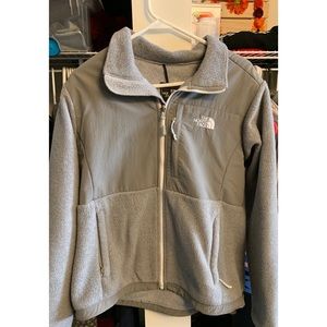 Grey, North Face jacket